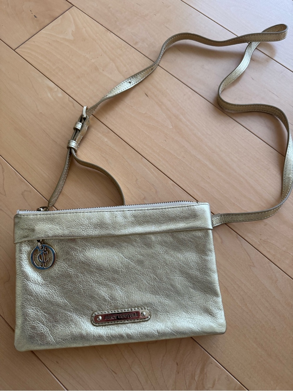 Juicy Couture Vintage Metallic Gold Crossbody Women’s Bag